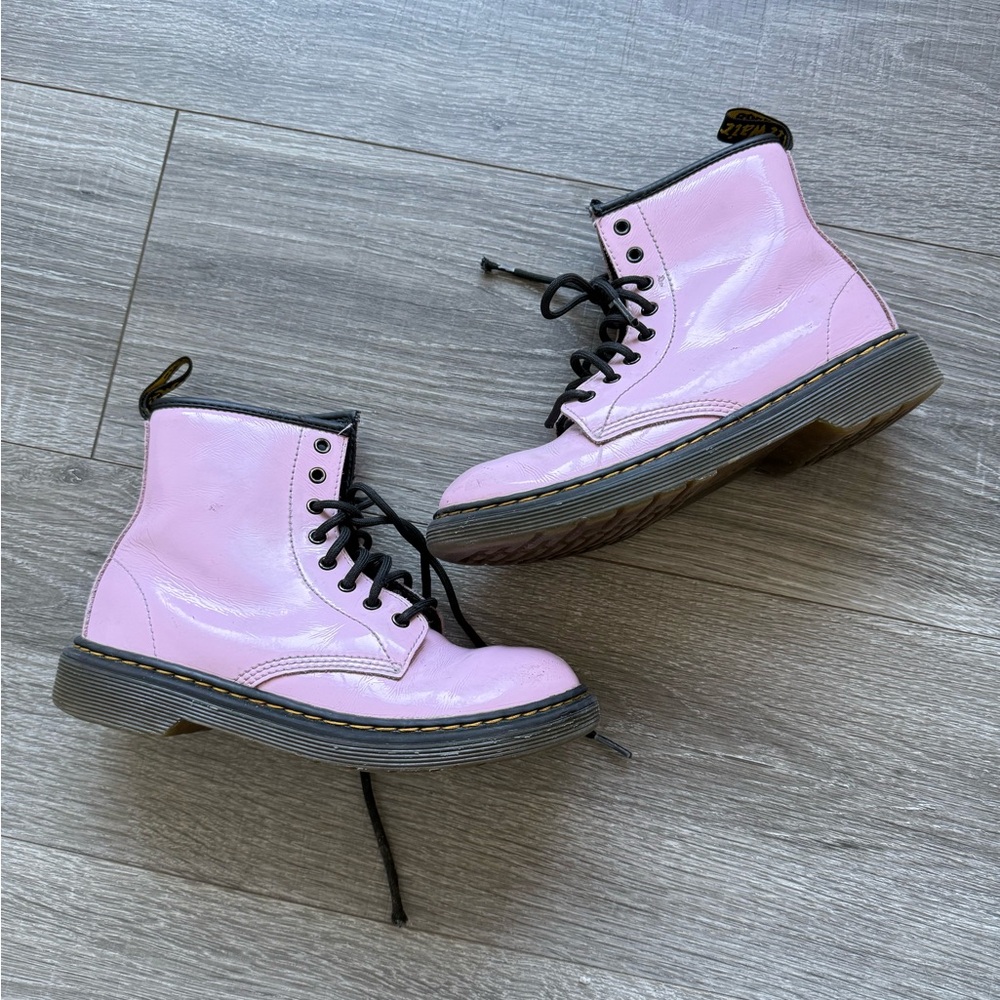 Dr. Martens Kids Boots in Pink and Black